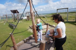 Norderney, Sturm, die Frisur sitzt...