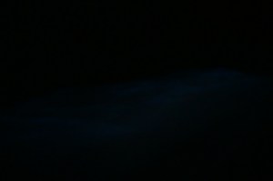 Das ist wirklich das Meerleuchten zu sehen. Ehrlich