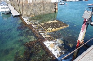 Da geht es, das Wasser